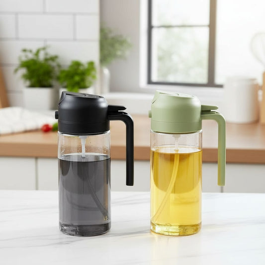 OIL MASTER  | Premium 2-in-1 Oil Spray & Pour Dispenser Bottle(500 ml)