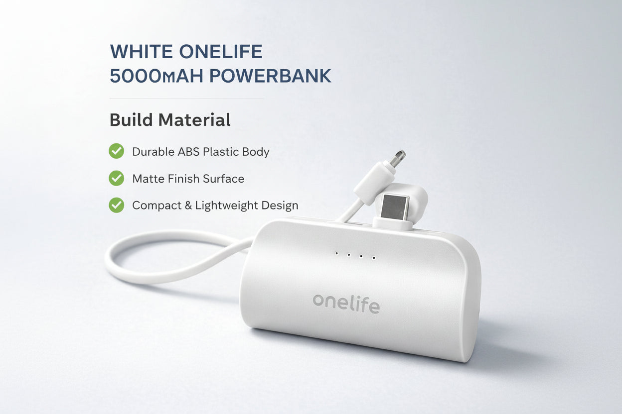 Portable Pocket Friendly Power Bank -5000mah