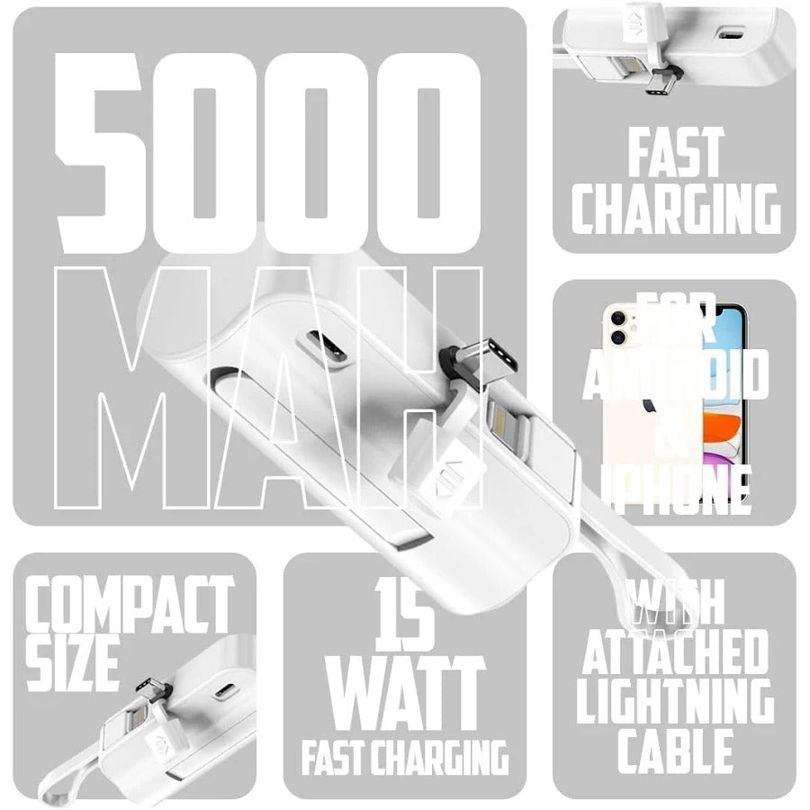 Portable Pocket Friendly Power Bank -5000mah
